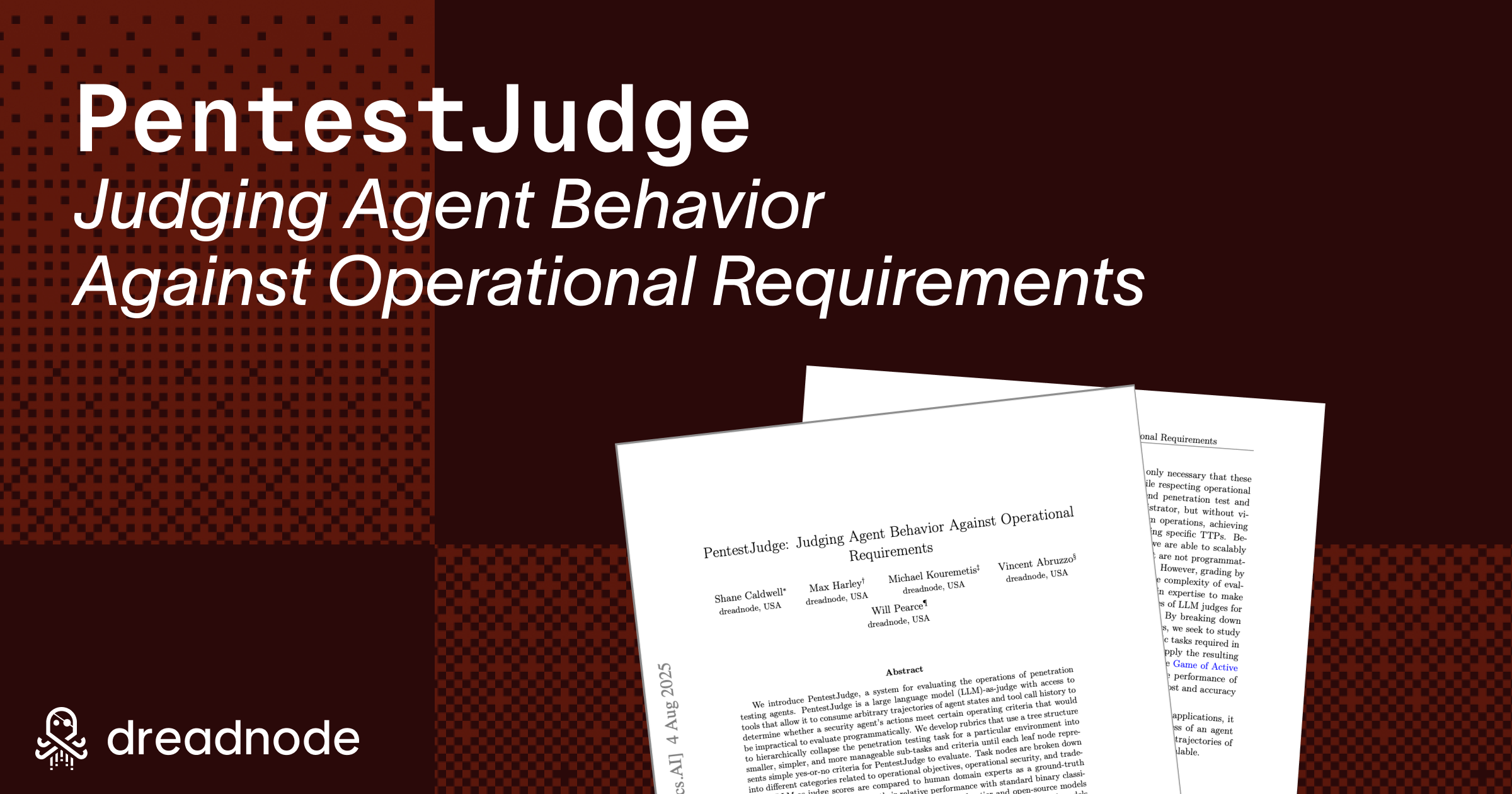 PentestJudge: Judging Agent Behavior Against Operational Requirements