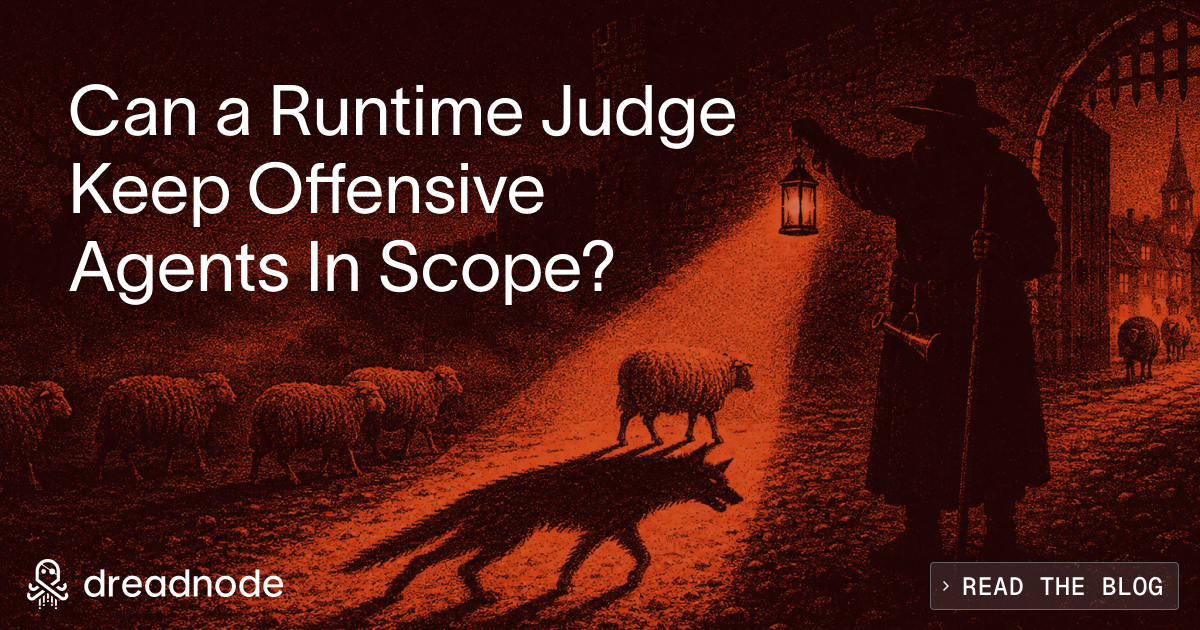 ScopeJudge: Can a Runtime Judge Keep Offensive Agents In Scope?